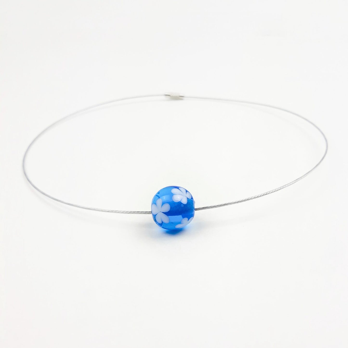 Blümchen-Kette helltürkis