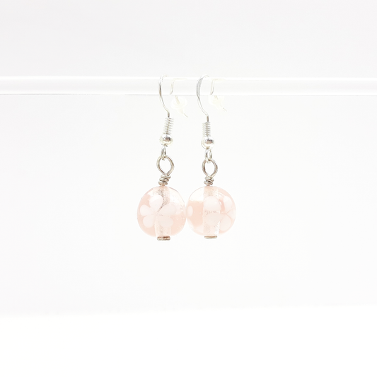 Blümchen-Ohrringe rosa