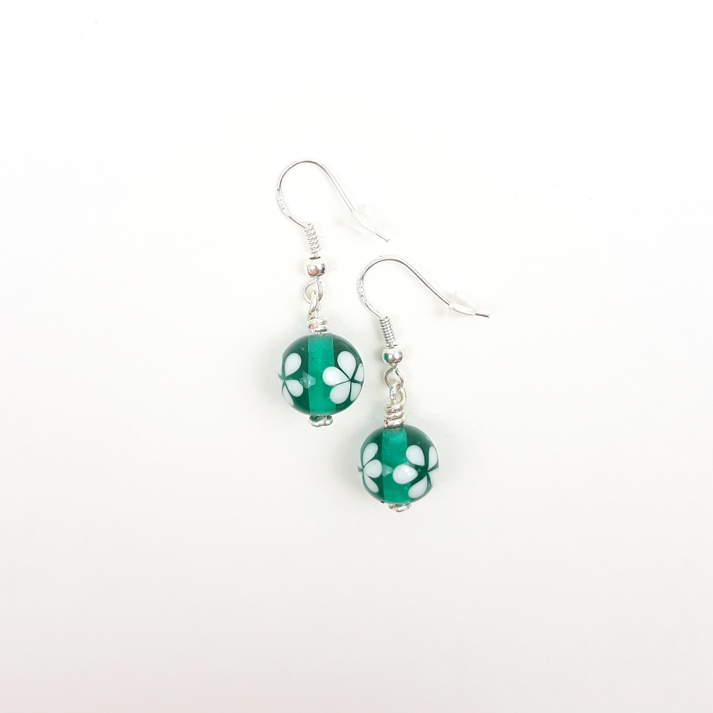 Blümchen-Ohrringe türkis