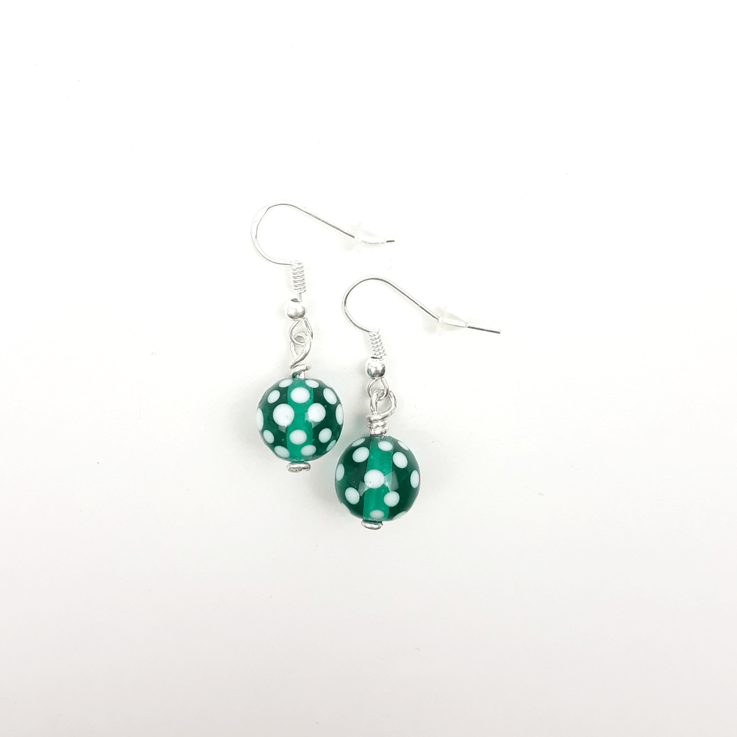 Punkte Ohrringe türkis