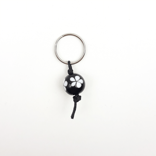 Blümchen Zipper schwarz