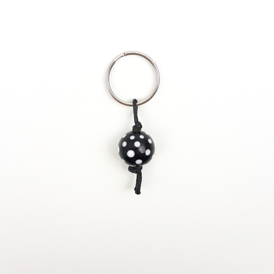 Punkte Zipper schwarz