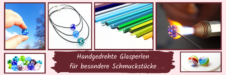 Handgedrehte Glasperlen und handgefertigte Schmuckstücke von Maren Kiss
