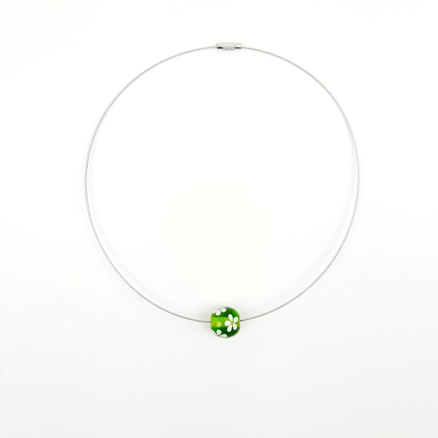 Blümchen-Kette grün