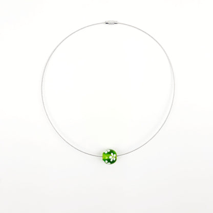 Blümchen-Kette grün