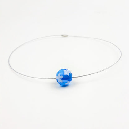 Blümchen-Kette helltürkis