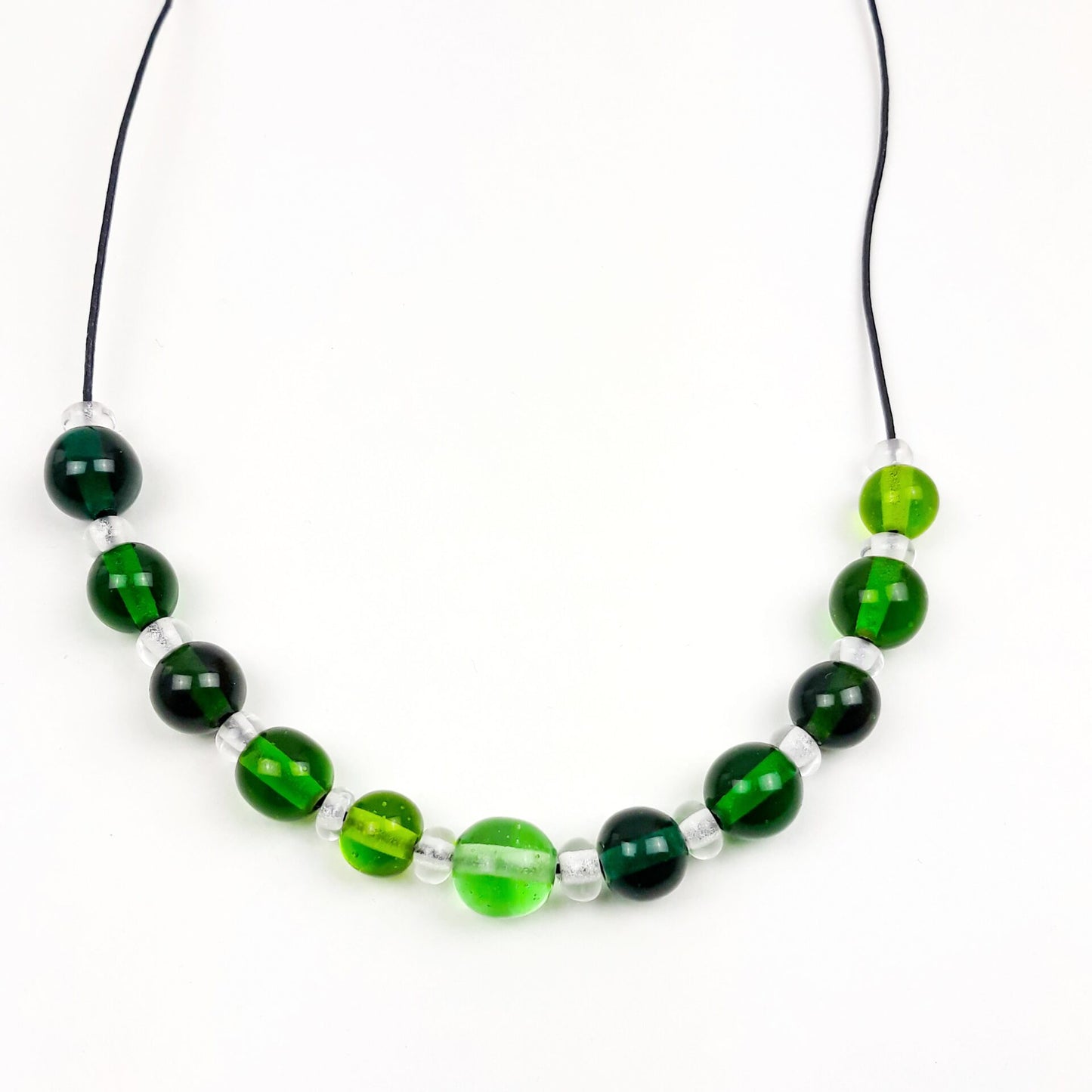 Glasperlenkette Frühlingsgrün