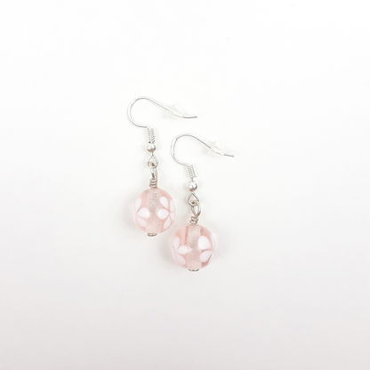Blümchen-Ohrringe rosa