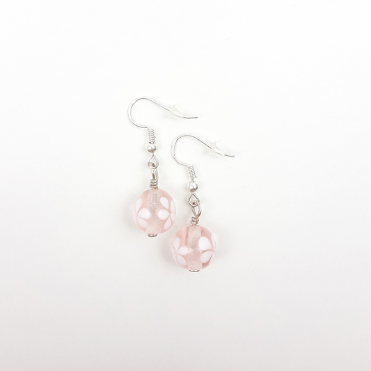 Blümchen-Ohrringe rosa