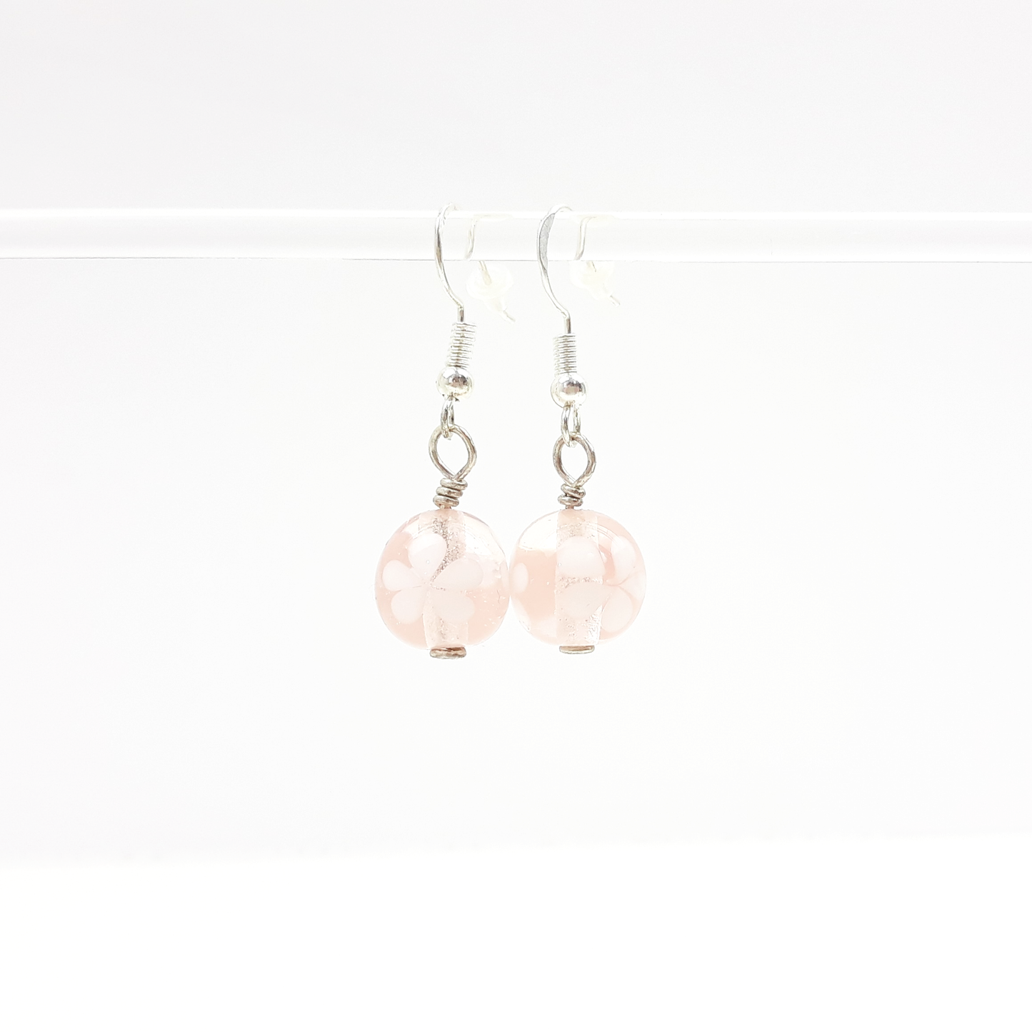 Blümchen-Ohrringe rosa