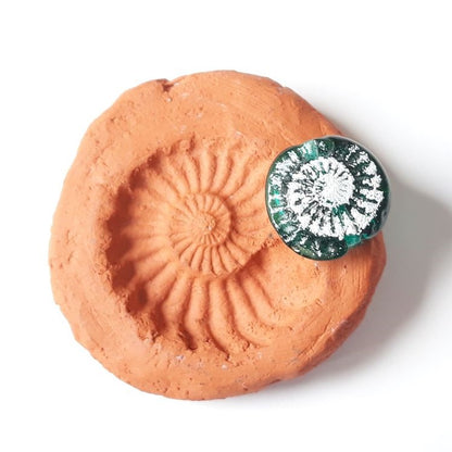 Ammonitenabdruck handgedrehte Glasperle