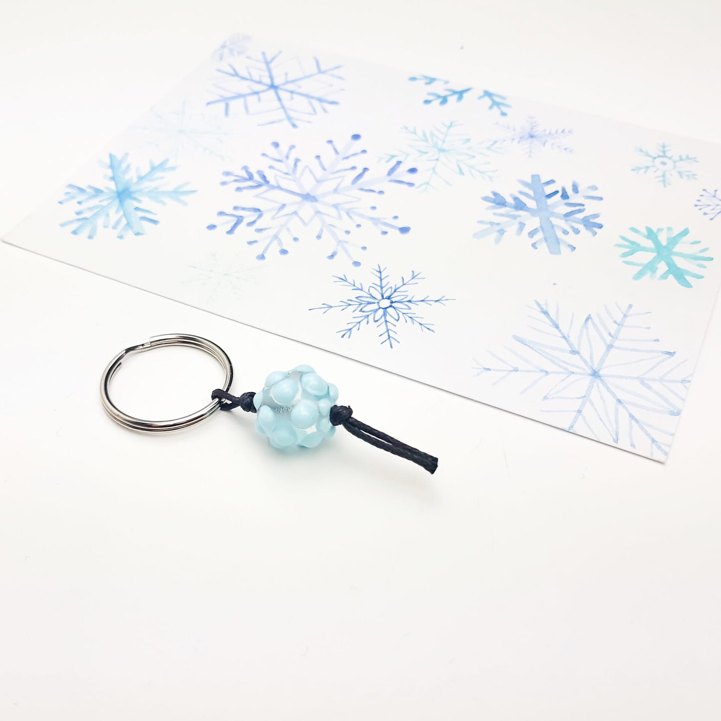 Zipper hellblaue Dots