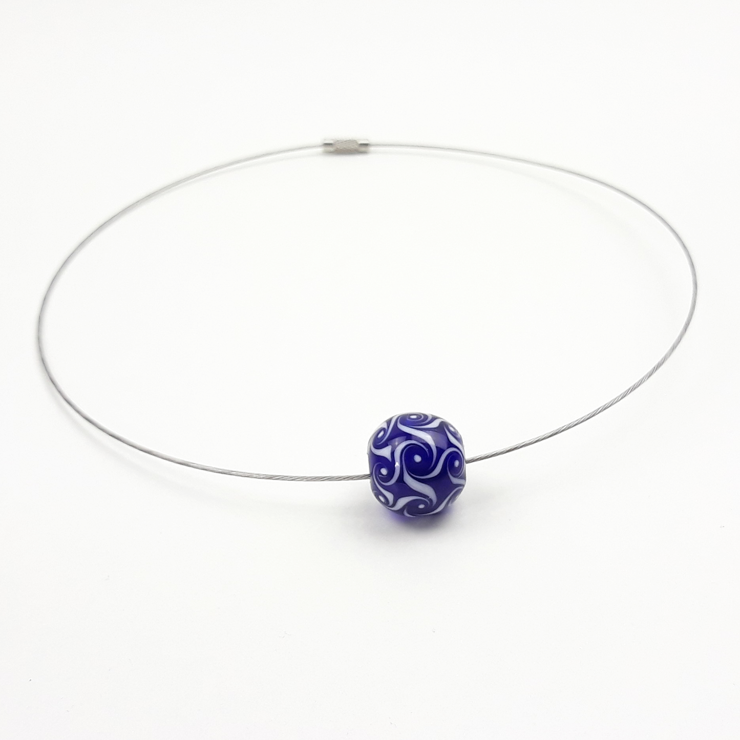 Wirbel Kette blau