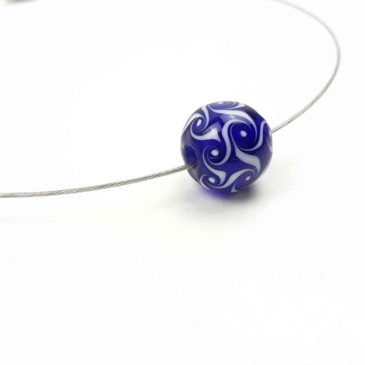 Wirbel Kette blau
