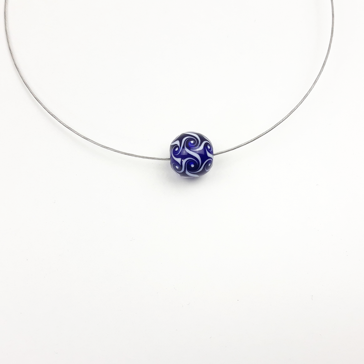 Wirbel Kette blau