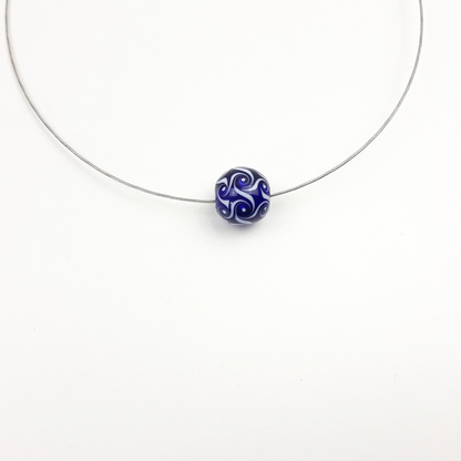 Wirbel Kette blau