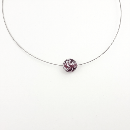 Wirbel Kette lila
