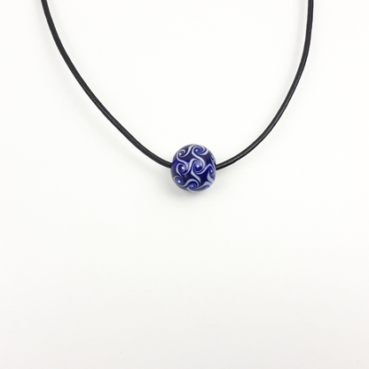 Wirbel Kette blau