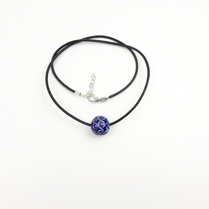 Wirbel Kette blau