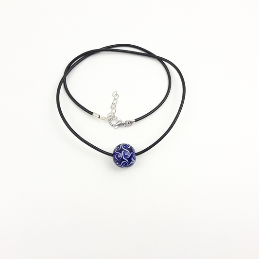 Wirbel Kette blau