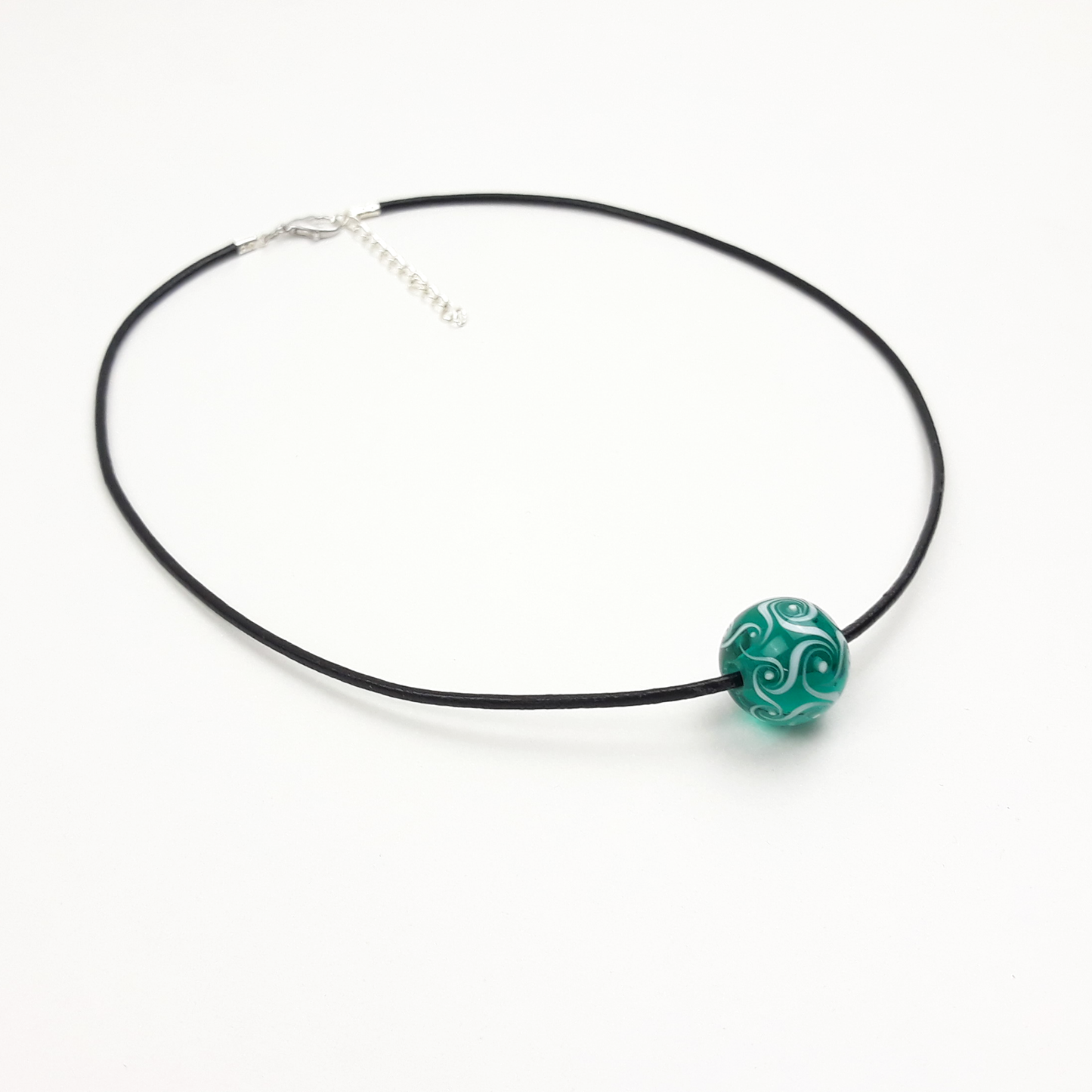 Blümchen-Kette türkis