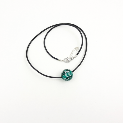 Blümchen-Kette türkis