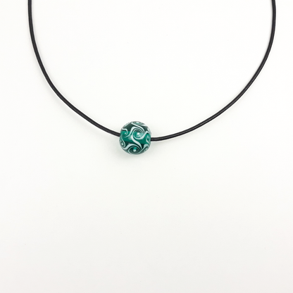 Blümchen-Kette türkis