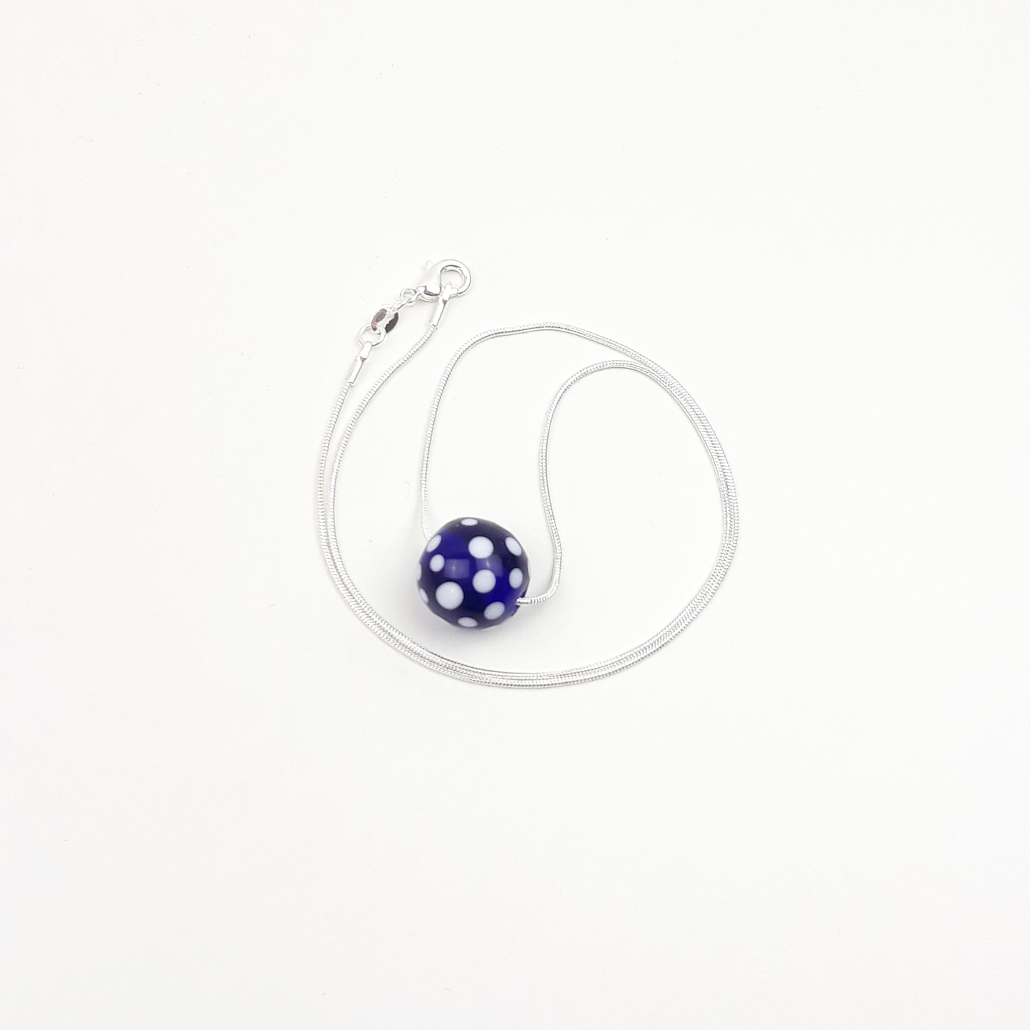Punkte Kette blau
