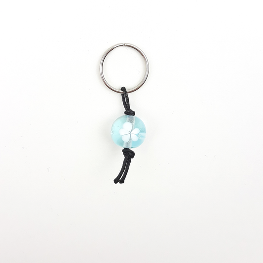 Blümchen Zipper hellblau