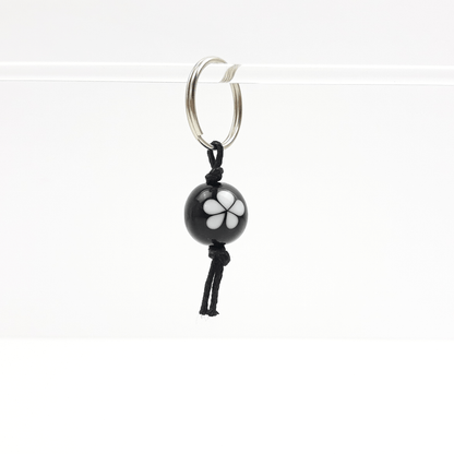 Blümchen Zipper schwarz