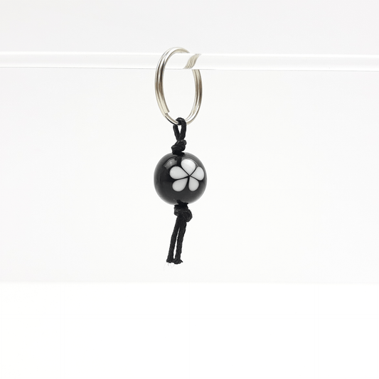 Blümchen Zipper schwarz