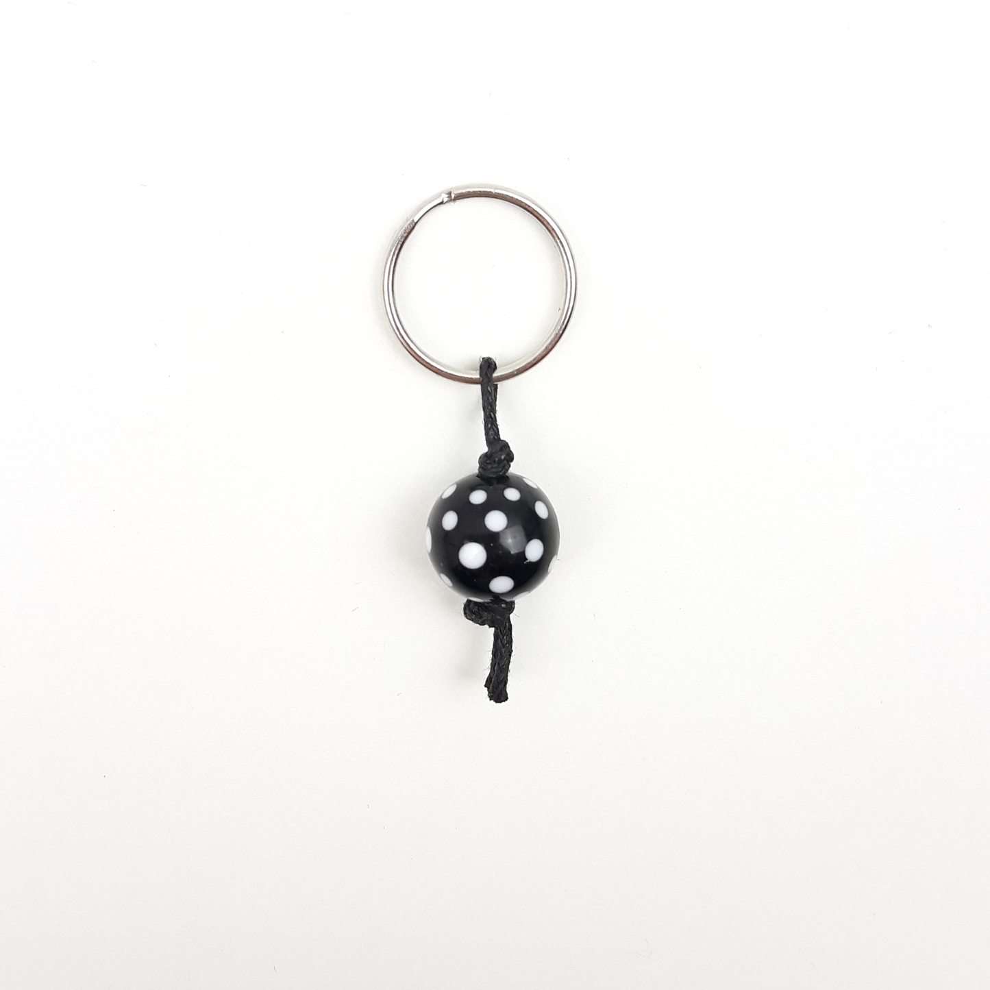 Punkte Zipper schwarz