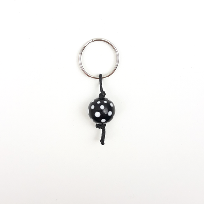 Punkte Zipper schwarz