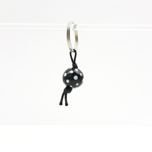 Punkte Zipper schwarz